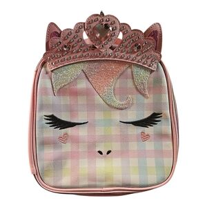 Pink Unicorn Crown Kids Lumch Bag